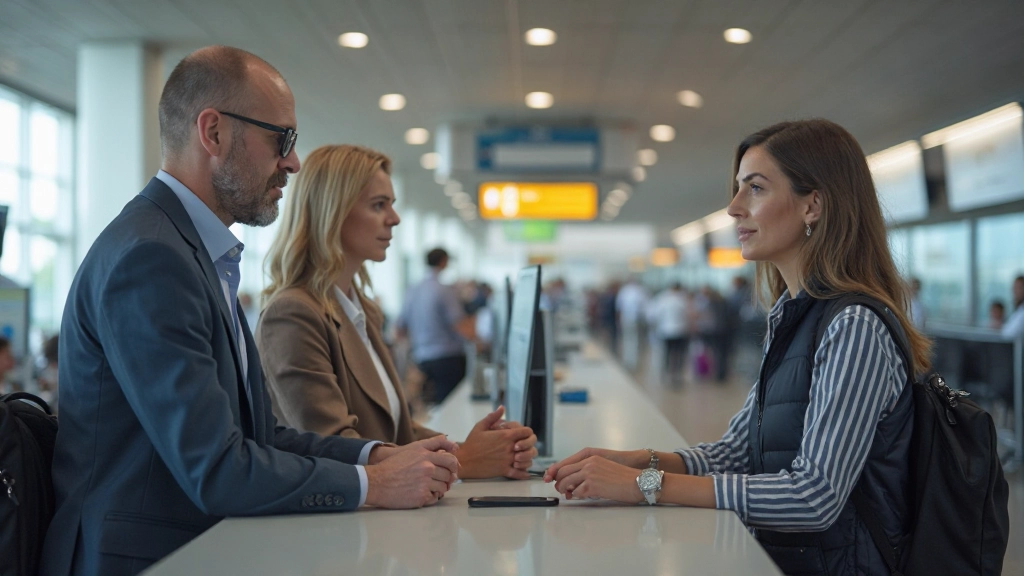 Viajante pedindo direções para residente local em rua de cidade